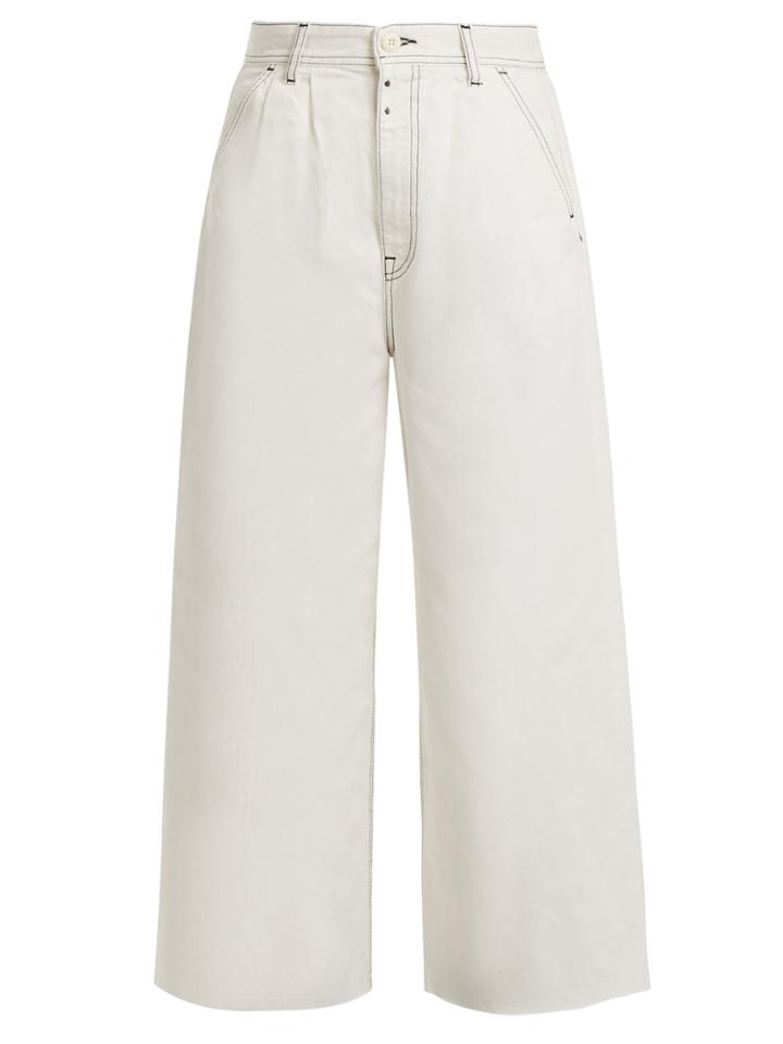 Mm6 Maison Margiela High-rise Wide-leg Jeans