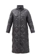 Moncler - Langrune Wave-quilted Shell Down Coat - Womens - Black