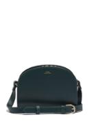 Matchesfashion.com A.p.c. - Half Moon Mini Leather Cross-body Bag - Womens - Dark Green