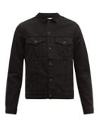 Matchesfashion.com Off-white - Cross Arrow Logo Print Denim Jacket - Mens - Black