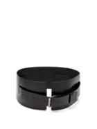 Matchesfashion.com Ann Demeulemeester - Kenya Wide Leather Belt - Womens - Black