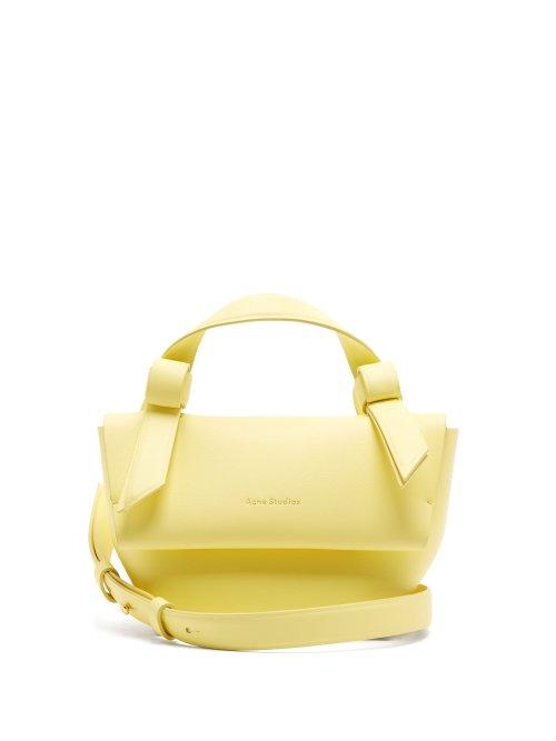 Matchesfashion.com Acne Studios - Musubi Milli Leather Cross Body Bag - Womens - Yellow