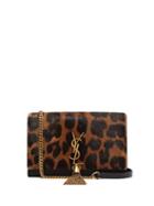 Matchesfashion.com Saint Laurent - Kate Leopard Print Leather Cross Body Bag - Womens - Leopard