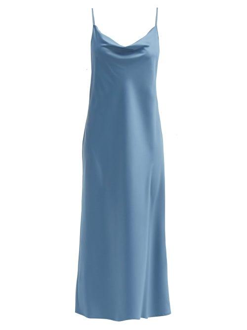 Matchesfashion.com Max Mara Leisure - Teoria Dress - Womens - Blue