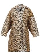 Matchesfashion.com Balenciaga - Belted Leopard-print Canvas Coat - Womens - Leopard