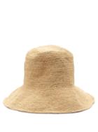 Matchesfashion.com Reinhard Plank Hats - Woven Raffia Bucket Hat - Womens - Beige