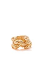 Bottega Veneta - Knot 18kt Gold-vermeil Ring - Womens - Gold