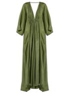 Kalita Clemence Deep V-neck Silk Gown