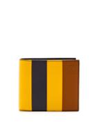 Matchesfashion.com Loewe - Striped Leather Wallet - Mens - Yellow Multi