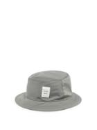 Matchesfashion.com Thom Browne - Logo-patch Gabardine Bucket Hat - Mens - Grey