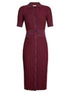 Altuzarra Olivia Point-collar Ribbed-knit Dress