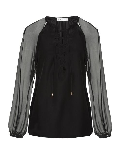 Altuzarra Benny Cut-out Silk Blouse