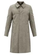 Matchesfashion.com Stefan Cooke - Single-breasted Herringbone-wool Tweed Coat - Mens - Grey