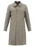 Matchesfashion.com Stefan Cooke - Single-breasted Herringbone-wool Tweed Coat - Mens - Grey