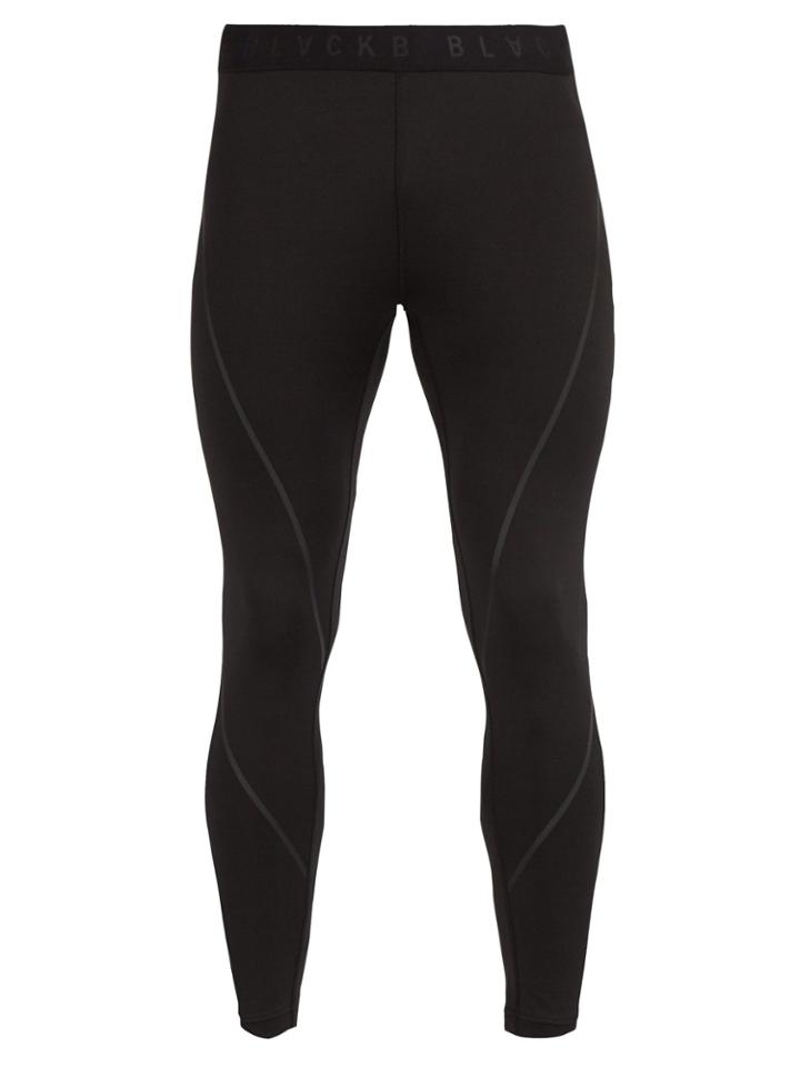 Blackbarrett By Neil Barrett Logo-jacquard Compression Leggings