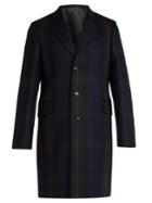 Paul Smith Single-breasted Check Wool And Cashmere Coat