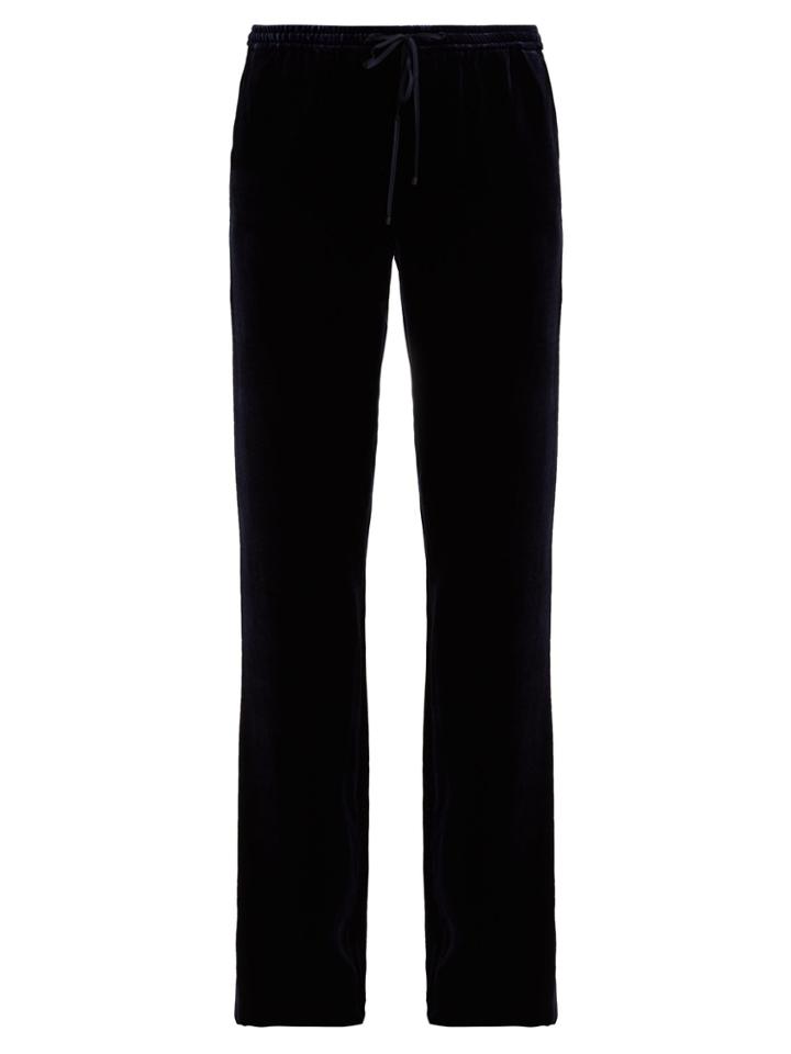 Max Mara Studio Vetro Velvet Wide-leg Trousers