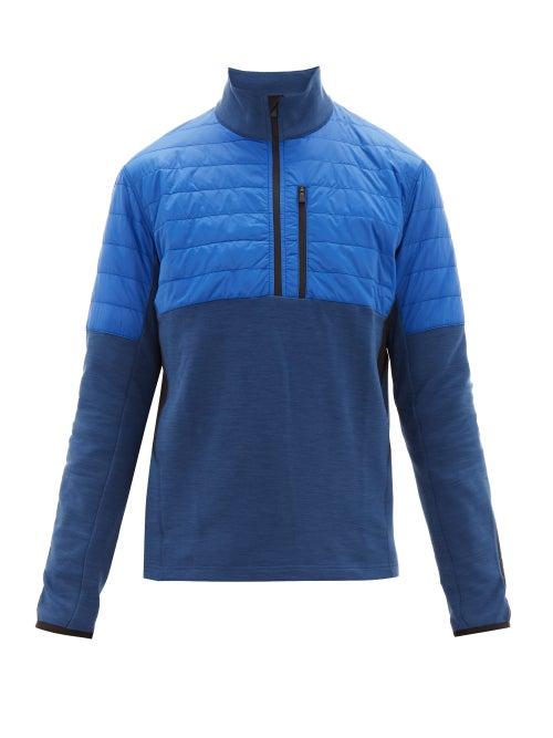 Matchesfashion.com Aztech Mountain - Team Aztech Two Tone Fleece Back Top - Mens - Blue