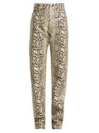 Kwaidan Editions Python-print Leather Trousers