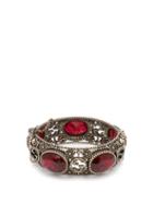 Matchesfashion.com Gucci - Crystal Embellished Bangle - Womens - Red
