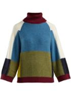 Matchesfashion.com See By Chlo - Patchwork Roll Neck Wool Sweater - Womens - Multi