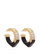 Matchesfashion.com Cercle Amde - She Couldn't Take It Crystal Embellished Earrings - Womens - Black