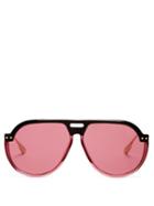 Matchesfashion.com Dior Eyewear - Diorclub3 Aviator Sunglasses - Womens - Pink