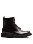 Prada Lace-up Leather Boots
