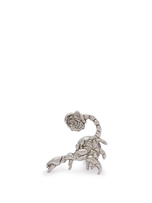 Matchesfashion.com Alan Crocetti - Hybrid Sterling Silver Scorpion Stud Earring - Mens - Silver