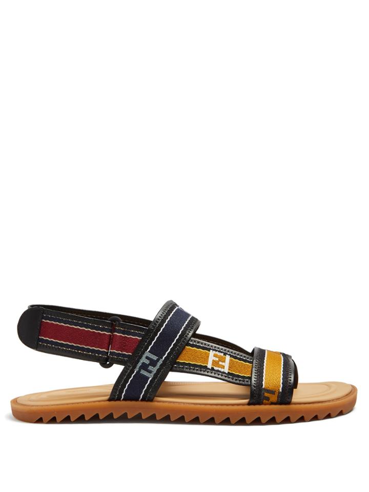 Fendi Logo-strap Sandals
