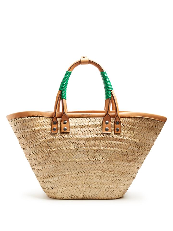Balenciaga Bistrot Raffia Tote