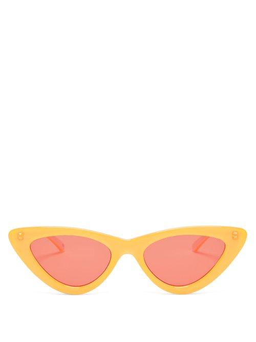 Matchesfashion.com Le Specs - X Adam Selman The Last Lolita Cat Eye Sunglasses - Womens - Orange
