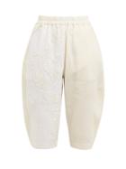 Matchesfashion.com By Walid - Tamara Floral Embroidered Cotton Shorts - Womens - Cream