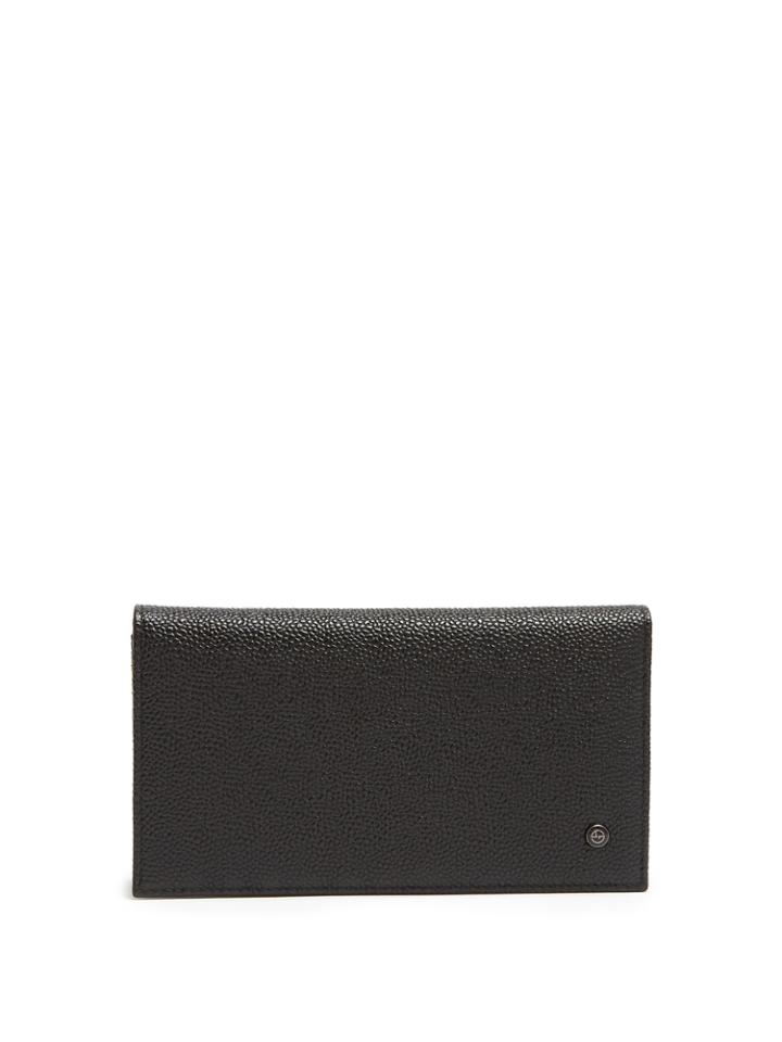 Giorgio Armani Bi-fold Grained-leather Wallet