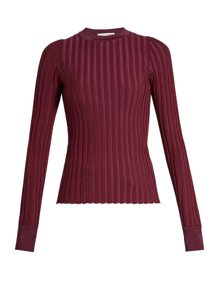 Altuzarra Regan Round-neck Ribbed-knit Sweater