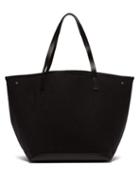 Matchesfashion.com The Row - Park Leather Trimmed Canvas Tote - Womens - Black