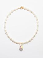Joolz By Martha Calvo - Blooming Pearl Gold-plated Necklace - Womens - Multi