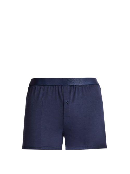 Matchesfashion.com Cdlp - Jersey Boxer Shorts - Mens - Navy