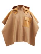 Burberry - Panelled Camel-hair Hooded Cape - Womens - Camel