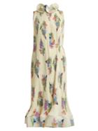 Tibi Camelia Floral-print Pleated Dress