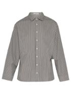 Matchesfashion.com Palmer//harding - Samuel Striped Cotton Shirt - Mens - Navy Multi