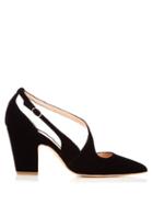 Rupert Sanderson Valet Point-toe Velvet Pumps