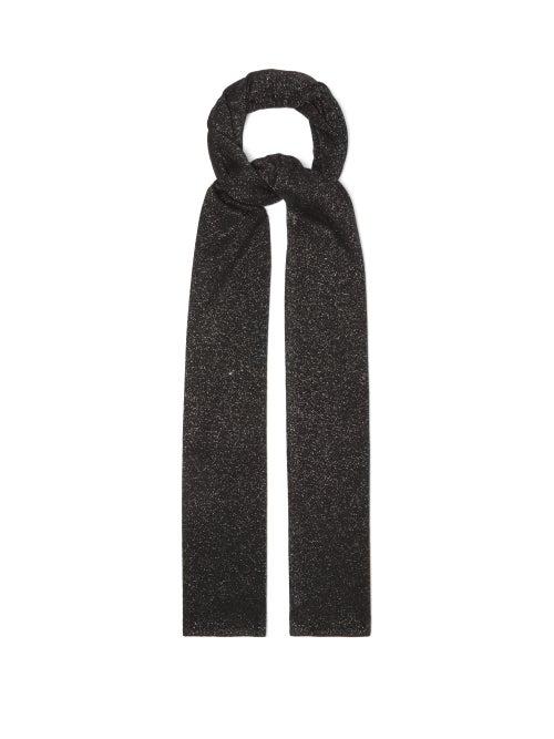 Matchesfashion.com Joseph - Lurex Scarf - Womens - Black
