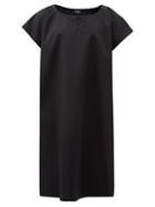 Raf Simons - Oversized A-line Poplin Tunic Dress - Womens - Black
