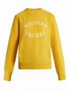 Holiday Logo-intarsia Wool Sweater