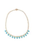 Matchesfashion.com Irene Neuwirth - Diamond, Opal, Turquoise & 18kt Gold Necklace - Womens - Blue Multi