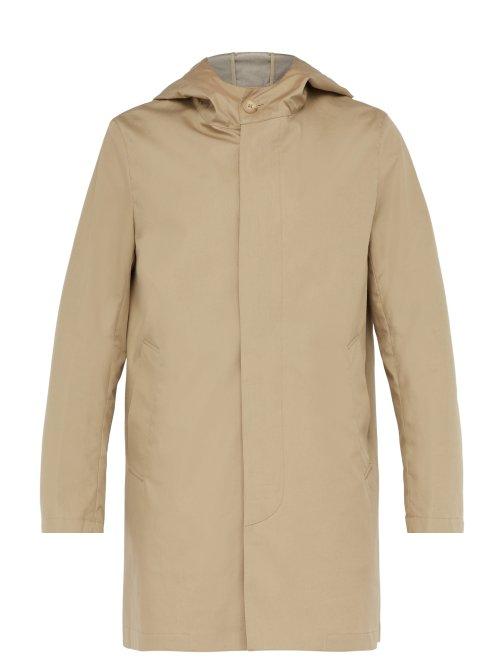 Matchesfashion.com Mackintosh - Loro Piana Bonded Cotton Overcoat - Mens - Beige