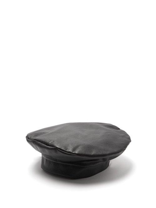 Matchesfashion.com Charles Jeffrey Loverboy - Tasmania Leather Beret - Womens - Black