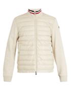 Moncler High-neck Contrast-panel Quilted Down Jacket