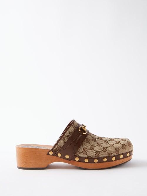 Gucci - Stann Gg-monogram Canvas Clogs - Mens - Beige
